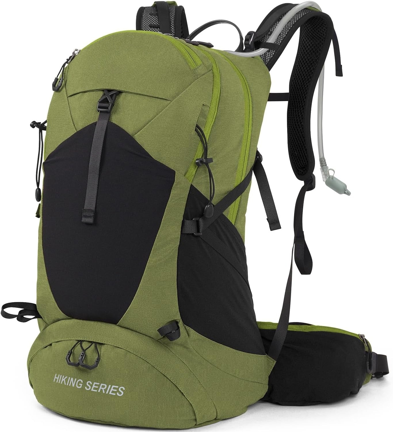 Waterproof Hiking Daypack with 3L Water Bladder and Rain Cover, Lightweight Travel Camping Backpack