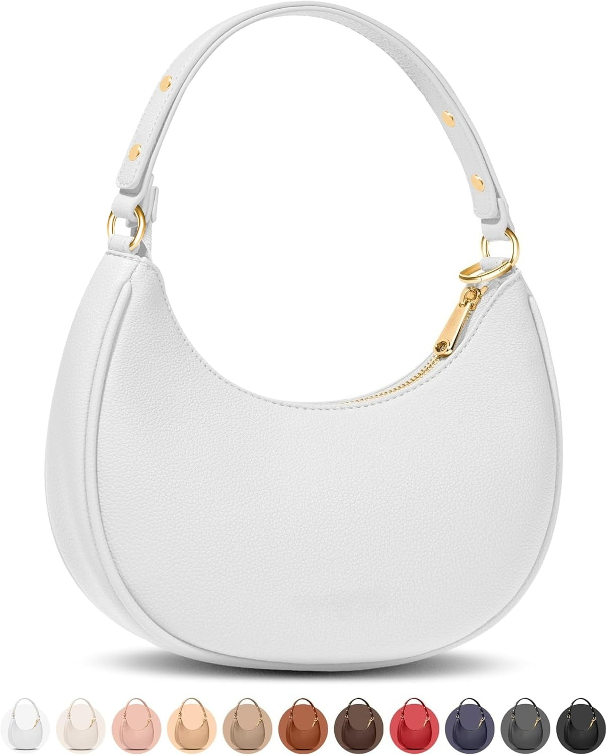 Crescent Bags For Women with RFID Protection, with Anti-Theft Clip for Extra Safety