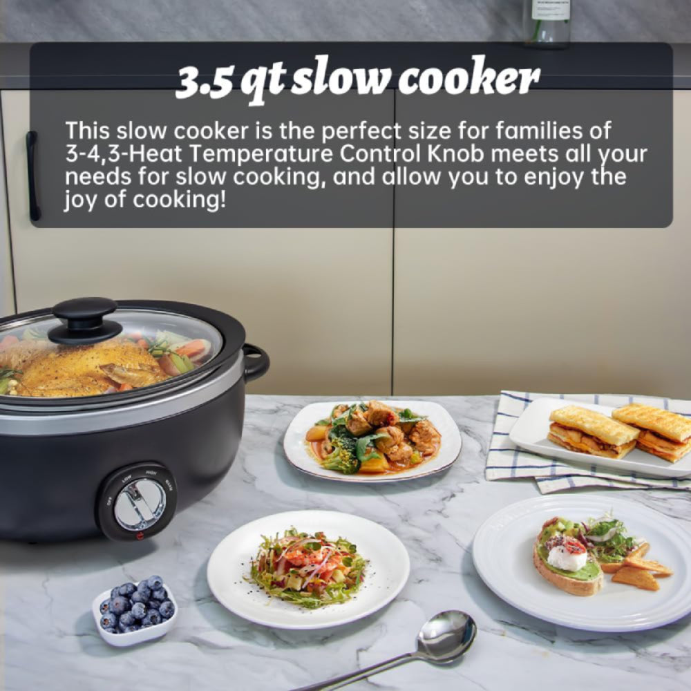 Nebula Vortex Stovetop Safe Adjustable Temperature Slow Cooker