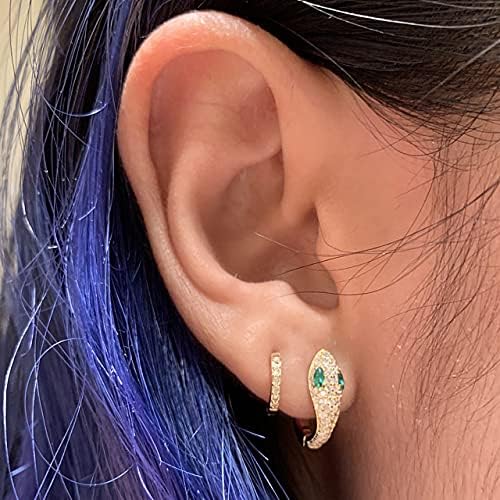 3 Pairs Small Huggie Hoop Earrings Set 14K Gold Hypoallergenic Lightweight Huggie Hoops Earrings for Women Girls