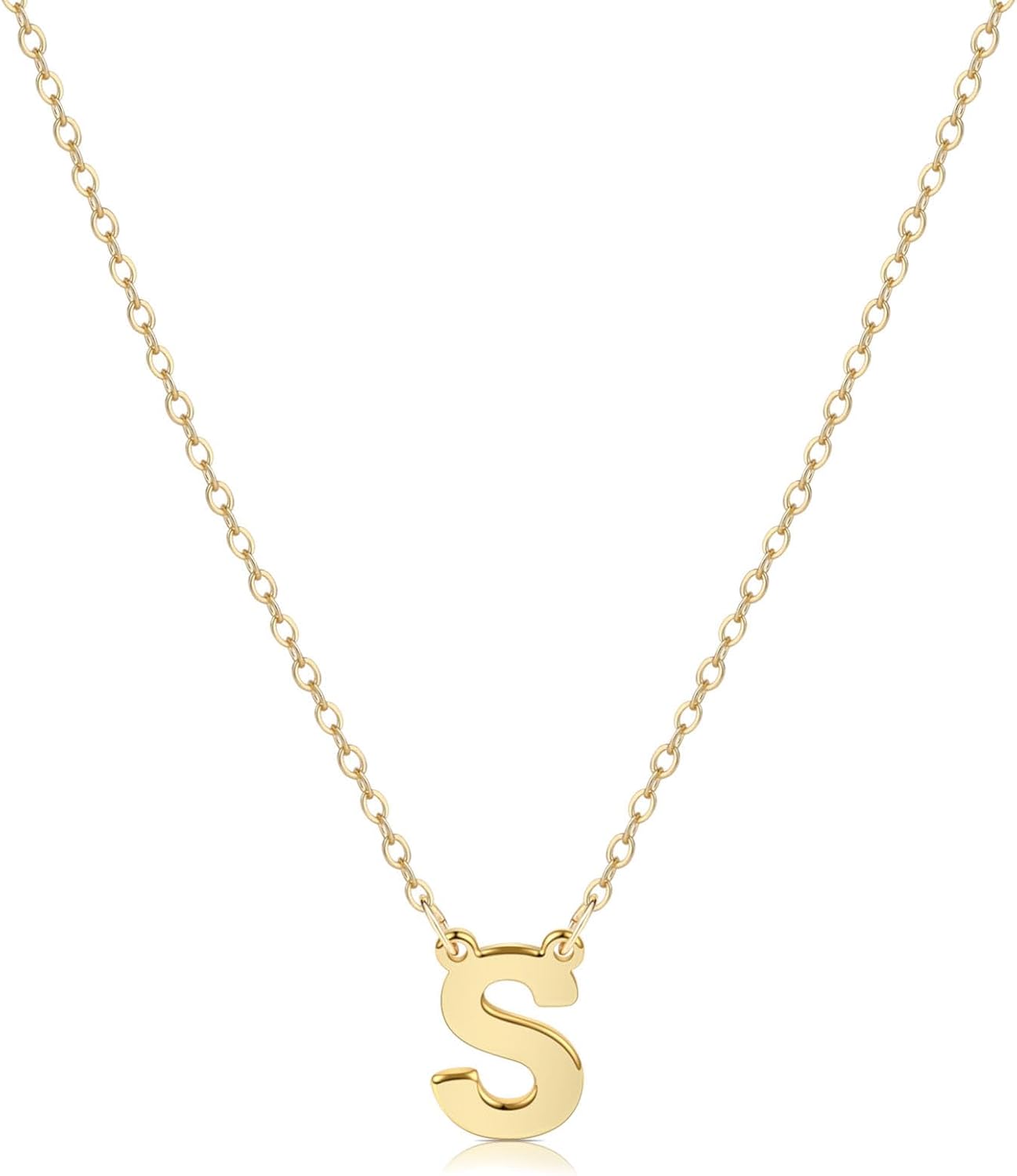 Delicate Heart Pendant Necklace, 14K Gold Plated Dainty Chain, Gift for Women