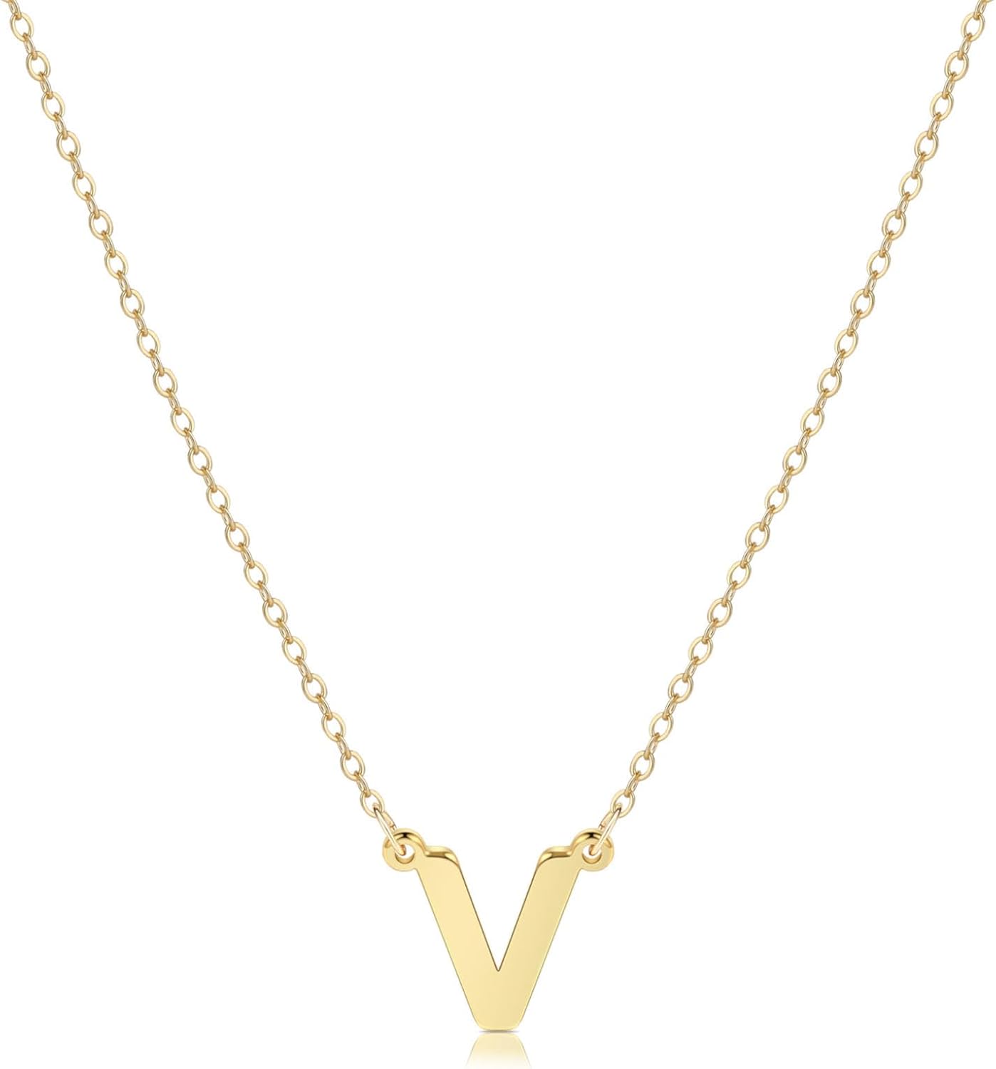 Delicate Heart Pendant Necklace, 14K Gold Plated Dainty Chain, Gift for Women