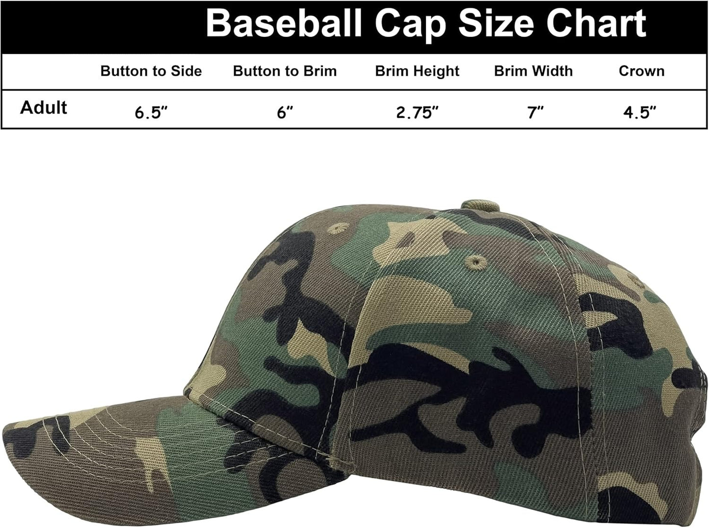 Structured Baseball Cap with Adjustable Closure - Performance Hat for Outdoor Activities