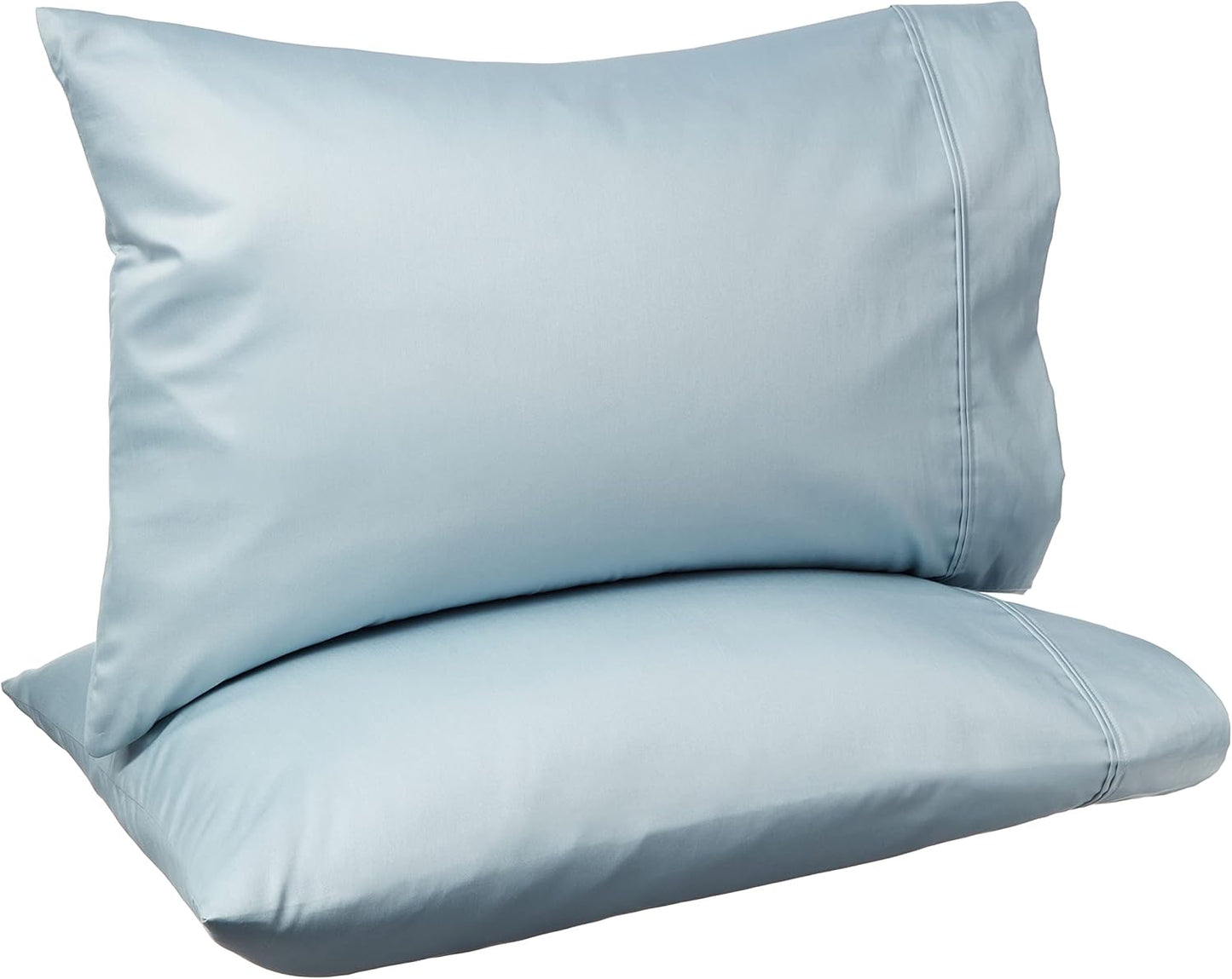 400 Thread Count Cotton Pillow Case, Standard, 30" L x 20" W, White - Set of 2, Pillows Not Included