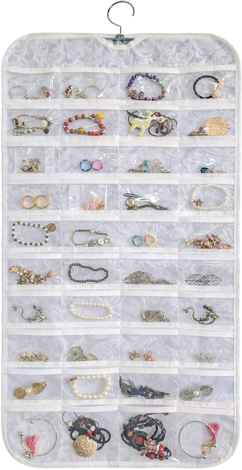 Hanging Jewelry Organizer,Accessories Organizer,80 Pocket Organizer