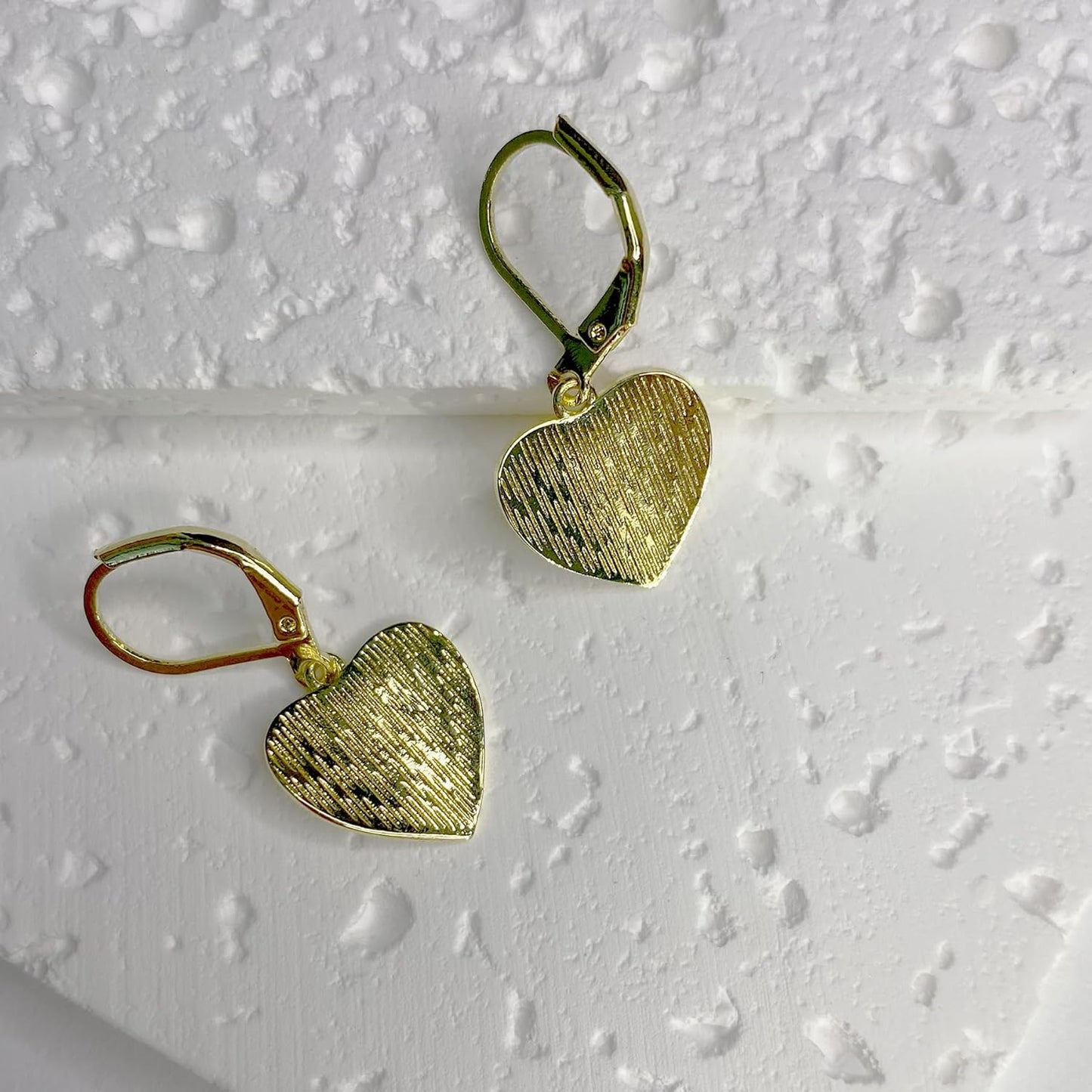 Sterling Silver Leverback Earrings for Women, 14K Gold and Silver Drop Dangle Earrings Jewelry Hypoallergenic