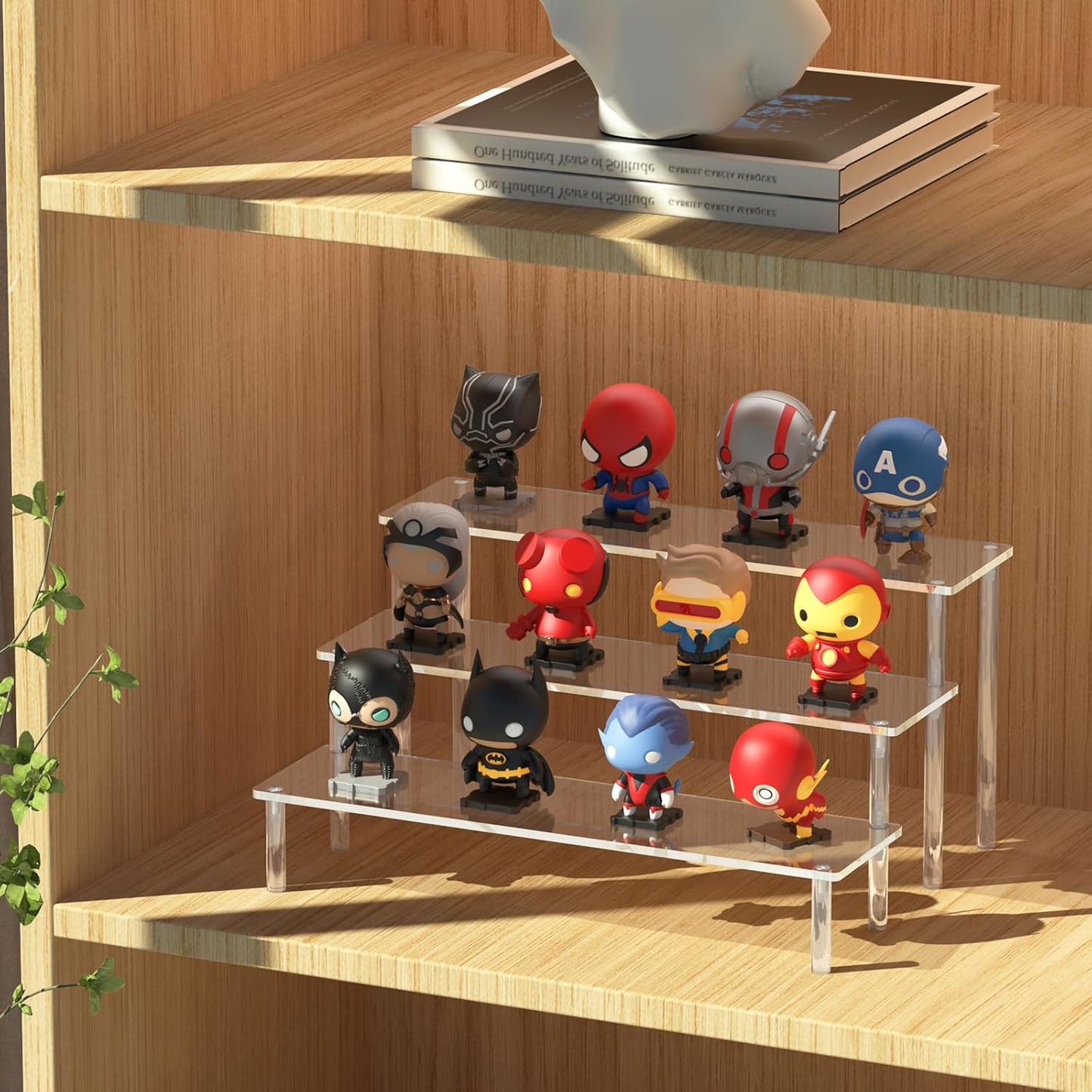 Acrylic Display Risers, 3 Tier Organizer Stand, Decoration and Organizer