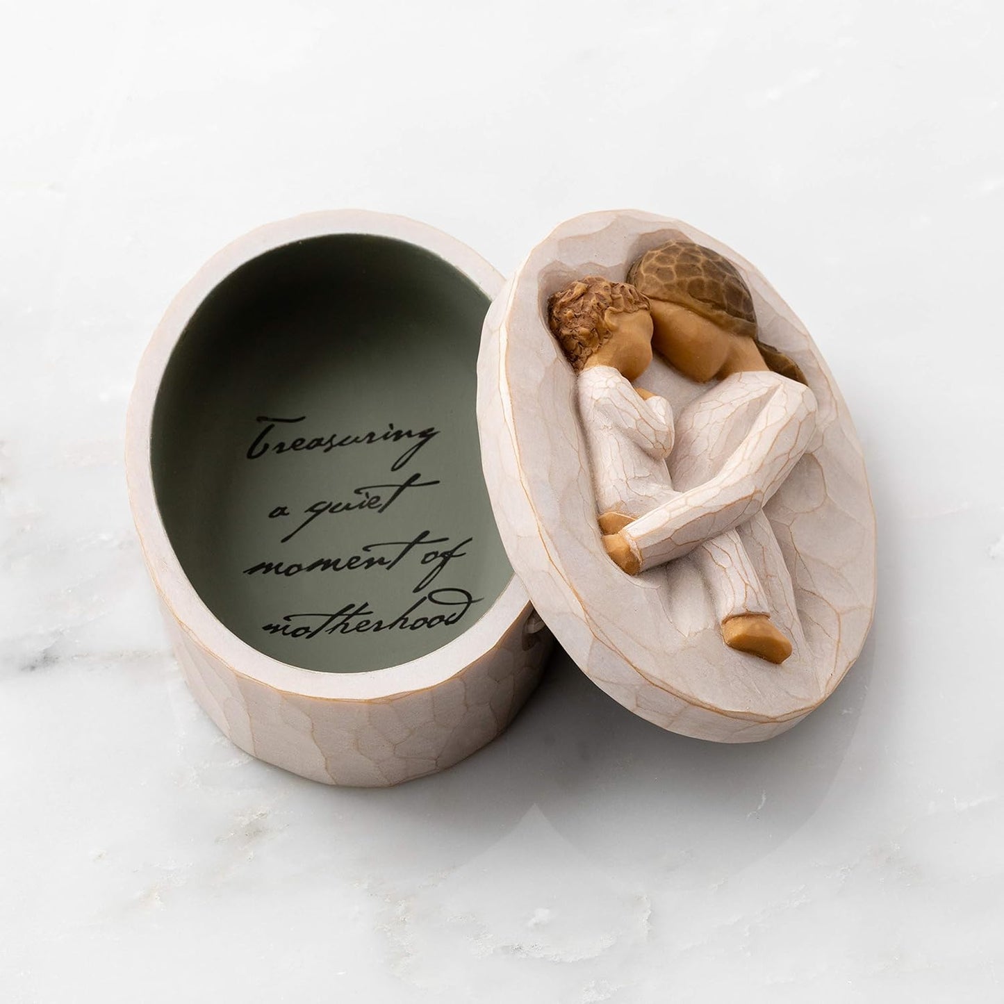 for Jewelry, Notes, Treasures, to Acknowledge Love and Appreciation, Sculpted Hand-Painted Keepsake Box