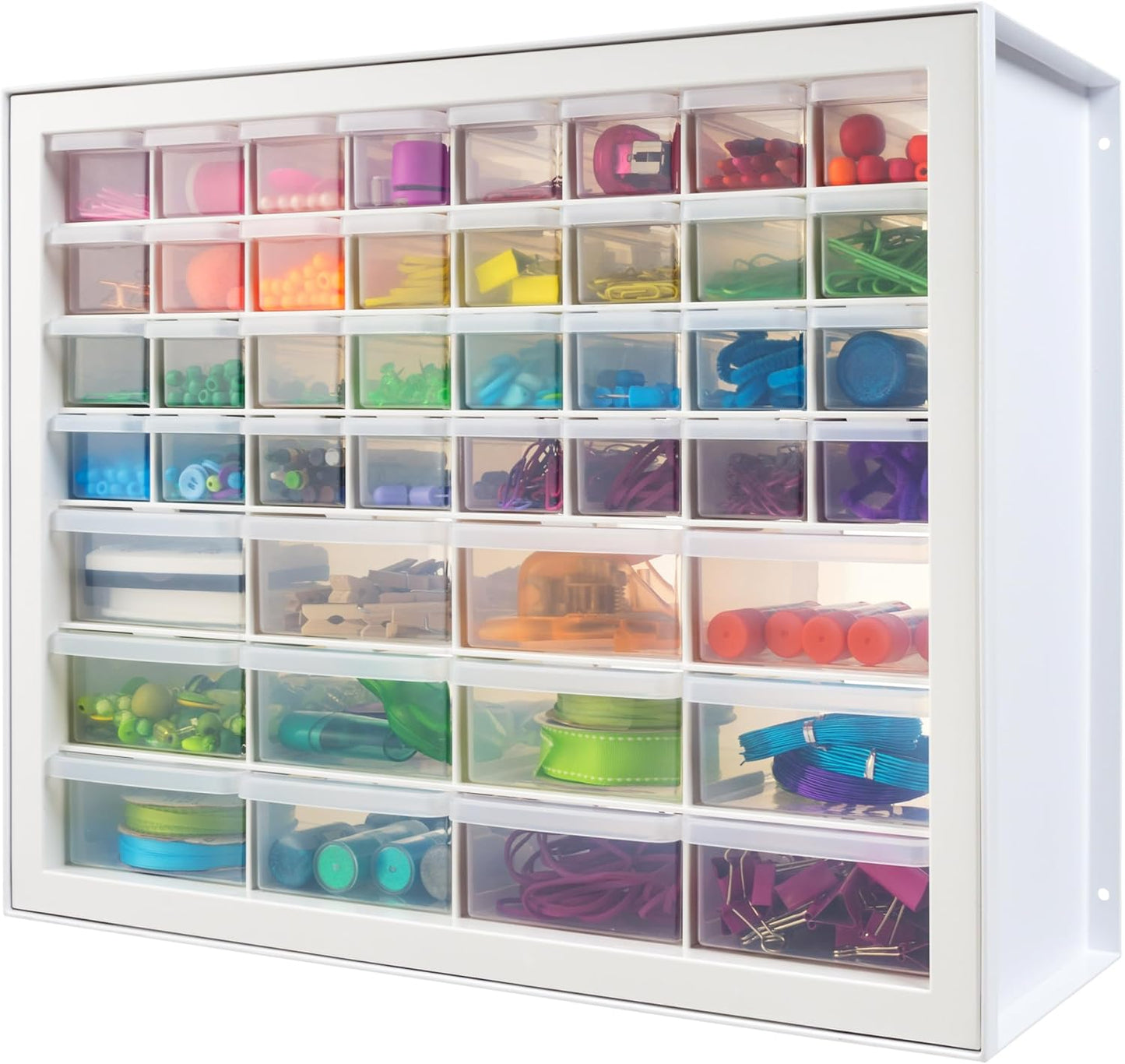 Screw Tool Organizer Small Parts Cabinet, 44-Drawer, Electronics Hardware Nuts Storage Drawers