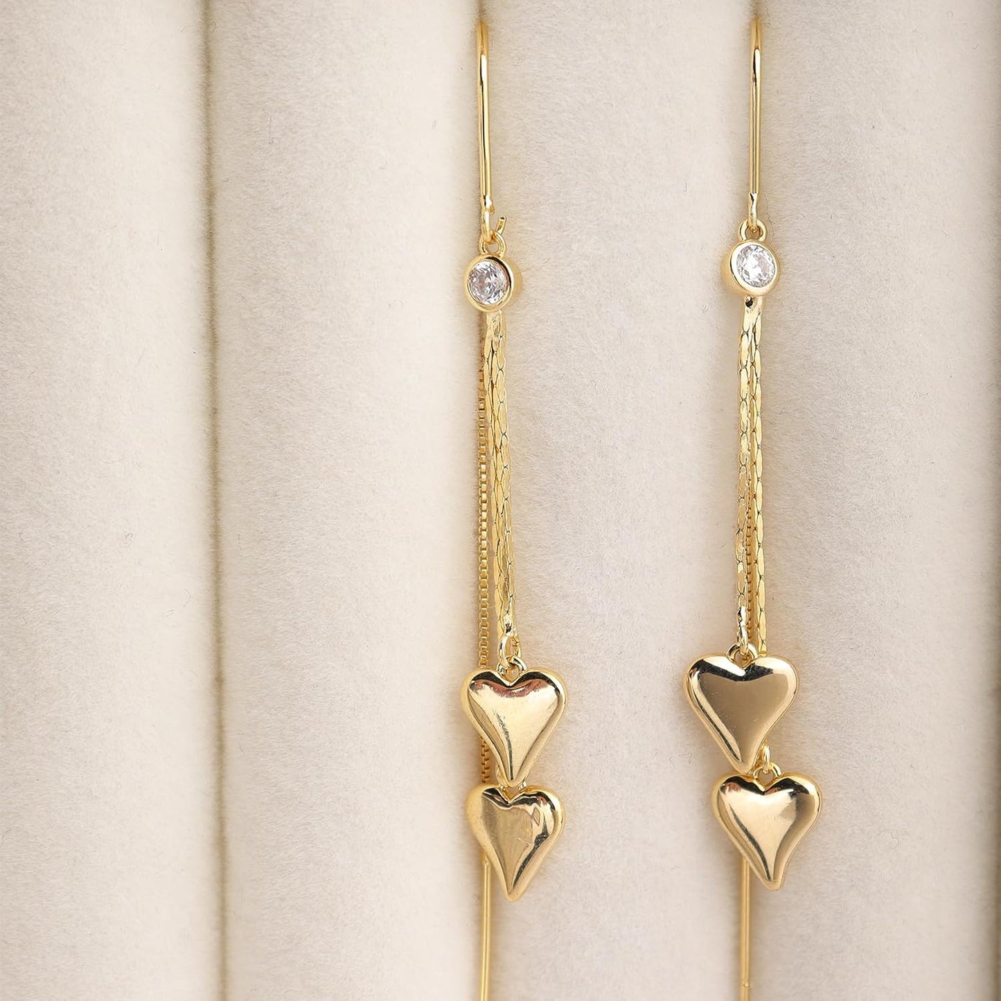 Sonateomber Gold Long Chain Threader Earrings for Women - Fashion Statement Drop Dangle Thread Earrings Jewelry Gift