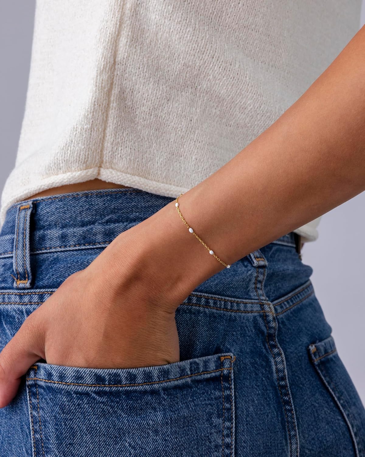 14K Yellow Gold Plated Beaded Enamel and Gemstones Bracelets | Colored Boho Festival Adjustable Slider Bracelet