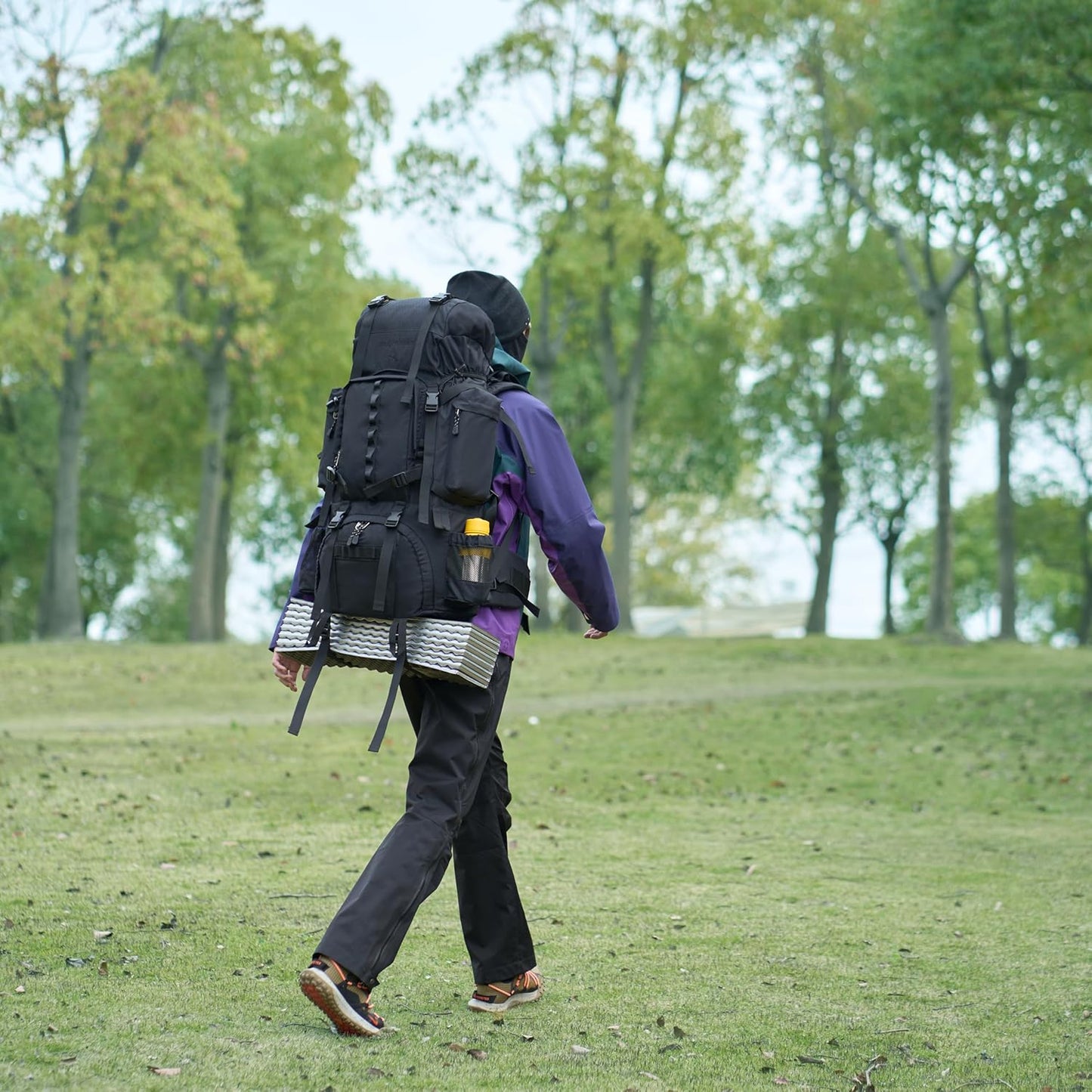 MOLLE Backpack with Internal Frame & Rain Cover for Tactical, Camping, Backpacking, Survival Travel