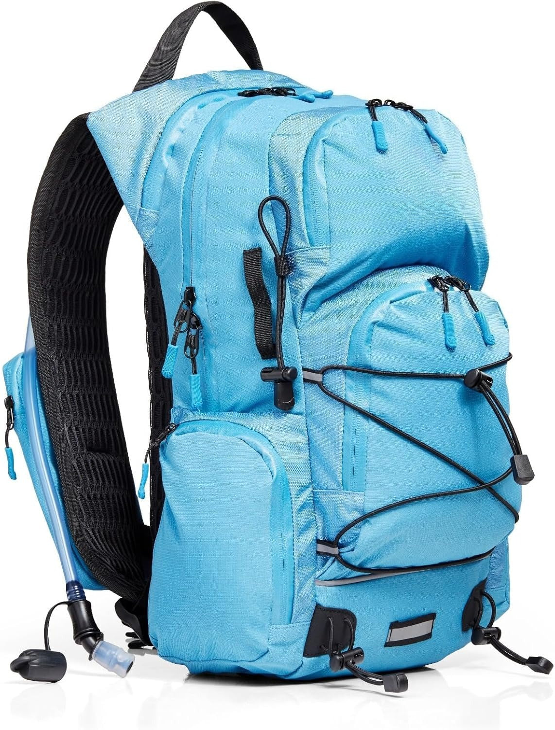 22L Hiking Backpack with Water Bladder - Water Backpack for Hiking with Waterproof Zippers, Phone & Pole Holders