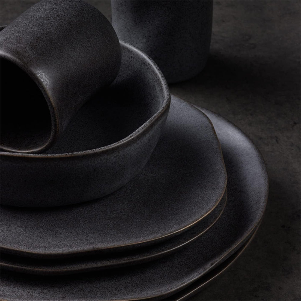 Nebula Vortex Debossed Stoneware Dinnerware Set