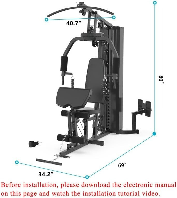 OMOMMD SincMill Home Gym Multifunctional Full Body Workout Equipment for Home Exercise Fitness
