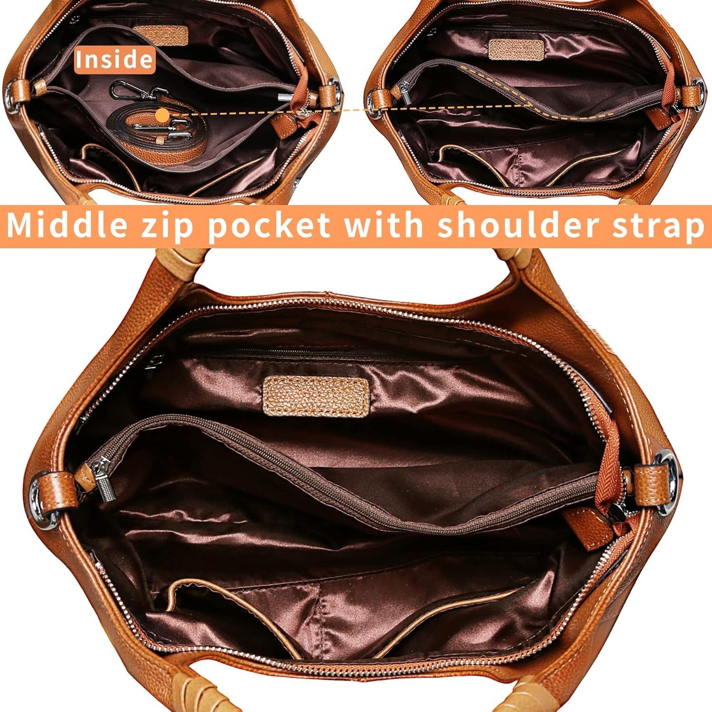 Genuine Shoulder Bags Purses and Handbags for Women Satchel Designer Cross Body