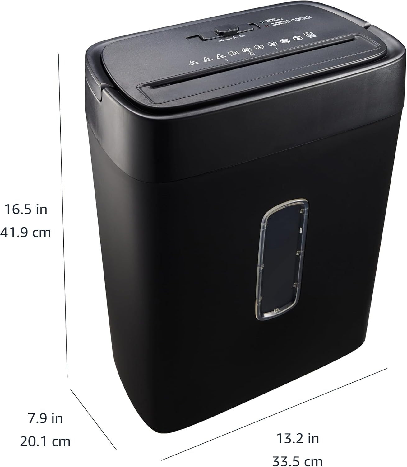 OMOMMD 12-Sheet Cross-Cut Paper and Credit Card Shredder with Overheat Protection, Black (New Model)