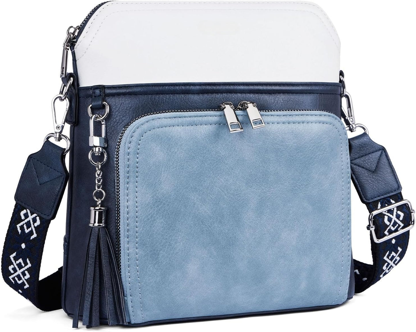 Crossbody Purse for Women Vegan Leather Medium Crossbody Wallet Bag for Travel Women Shoulder Handbags