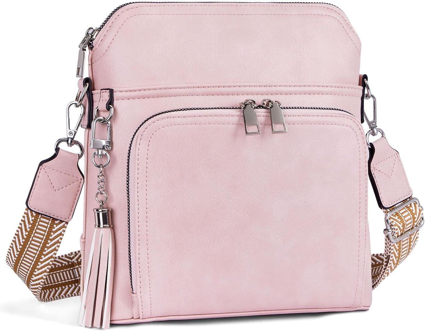 Crossbody Purse for Women Vegan Leather Medium Crossbody Wallet Bag for Travel Women Shoulder Handbags