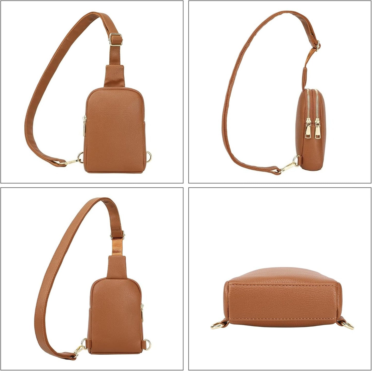 Travel Small Sling Bag Faux Leather Crossbody Bags Women Cross Body Bag Purses for Woman