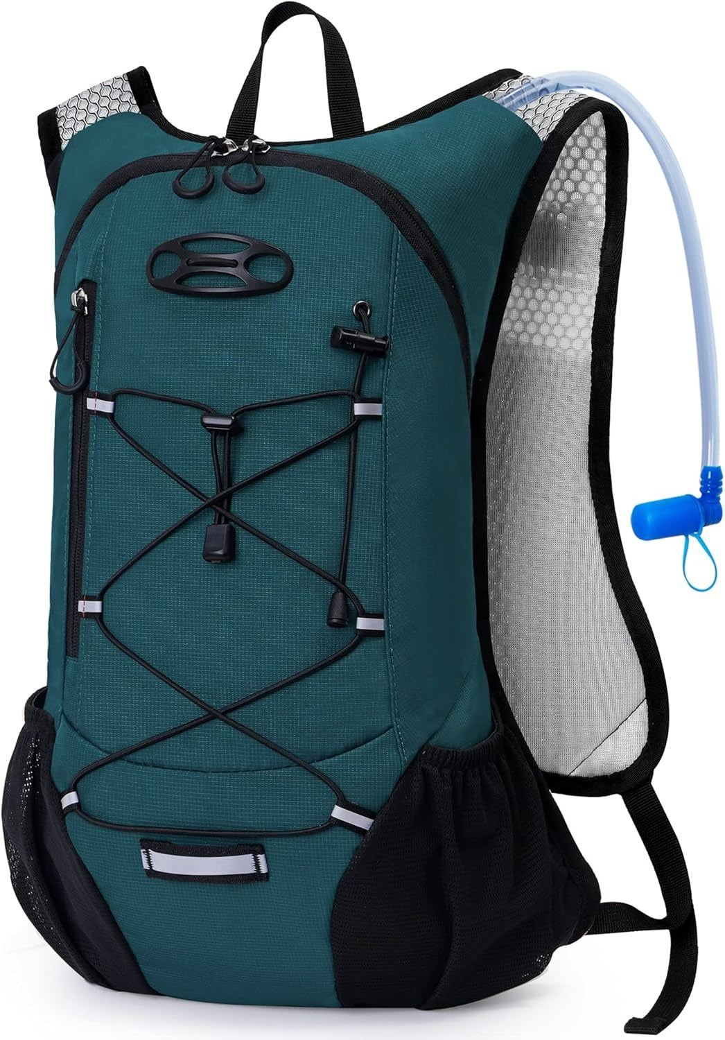 Lightweight Hydration Backpack, Running Backpack with 2L Water Bladder, Hydro Water Daypack for Hiking Rave