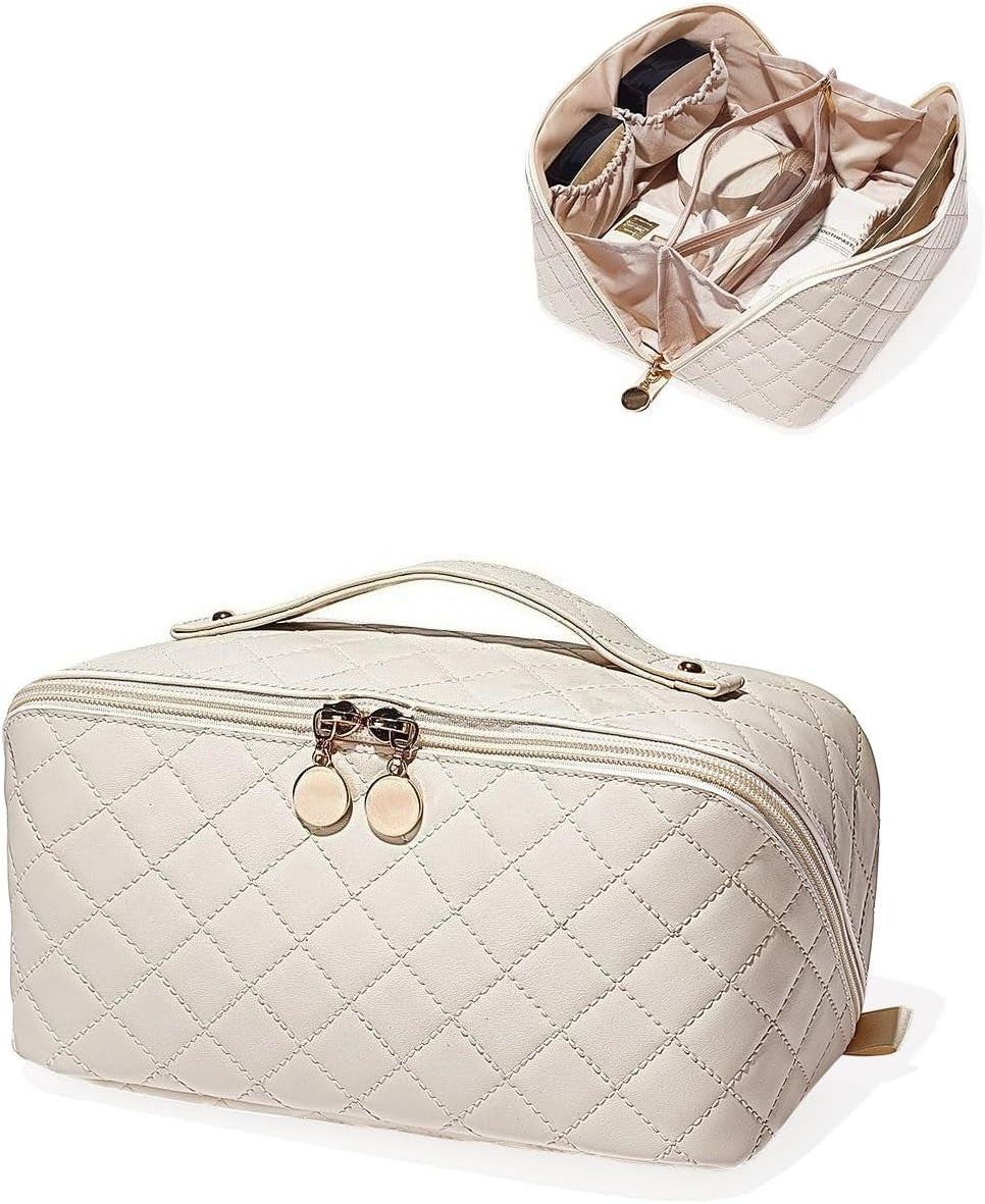 Travel Makeup Bag,Large Capacity Cosmetic Bags for Women, Waterproof Portable Pouch Bag