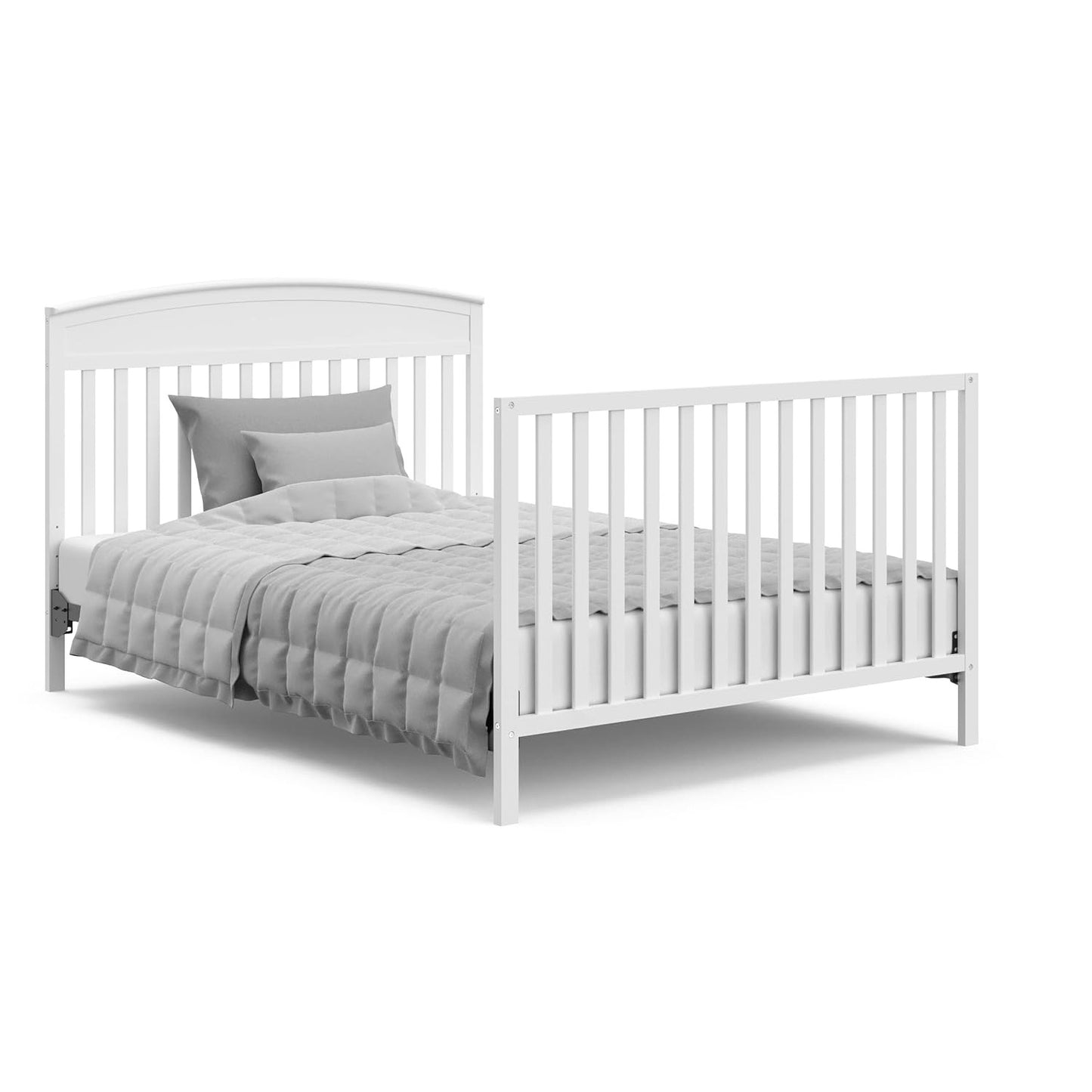 5-in-1 Convertible Crib Converts from Baby Crib to Toddler Bed, Daybed, Fits Standard Full-Size Crib Mattress