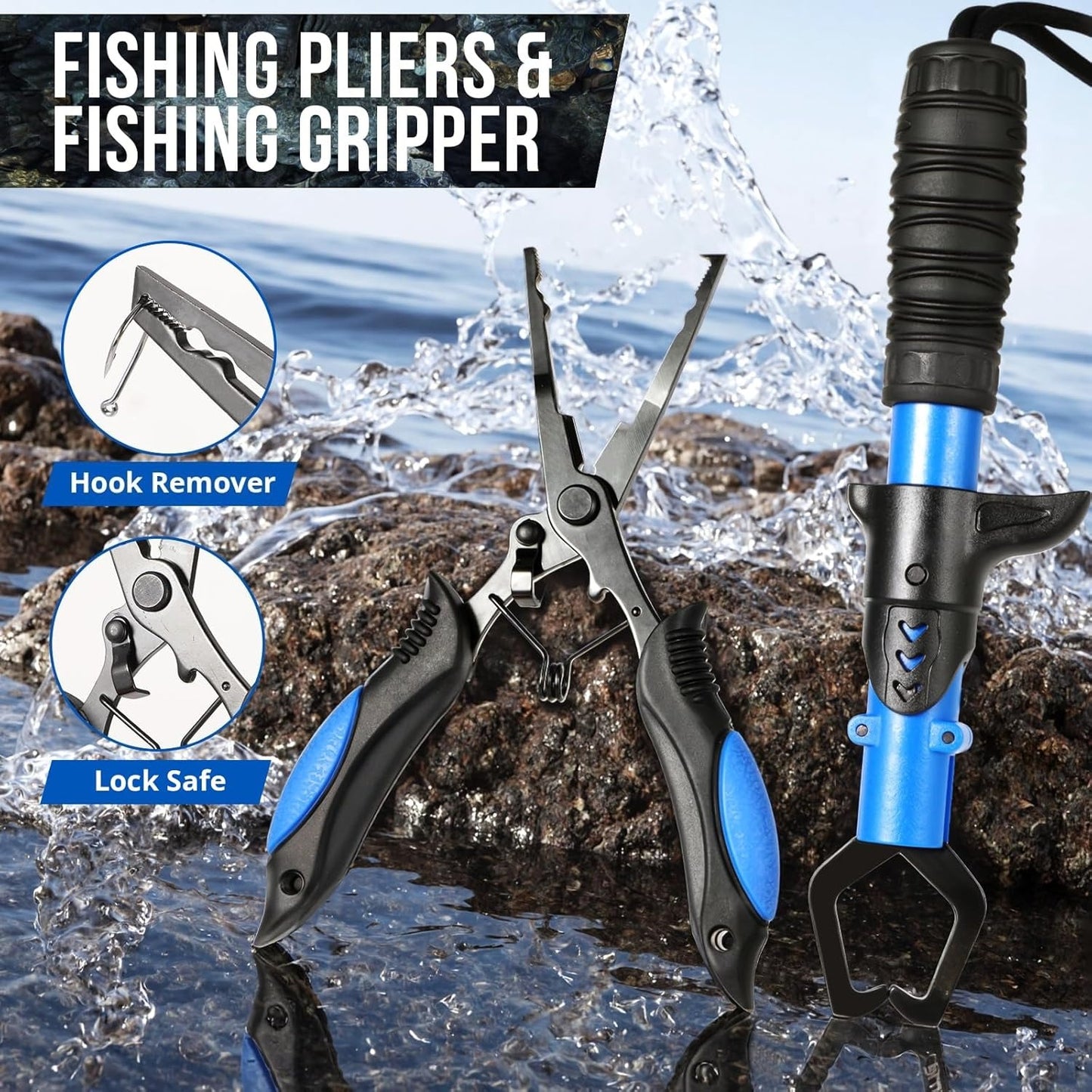 Fishing Backpack Tackle Boxes, Waterproof Tackle Bag For Fishing Gear With Rod Holder