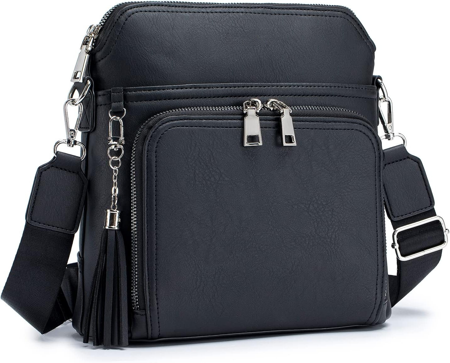 Crossbody Purse for Women Vegan Leather Medium Crossbody Wallet Bag for Travel Women Shoulder Handbags