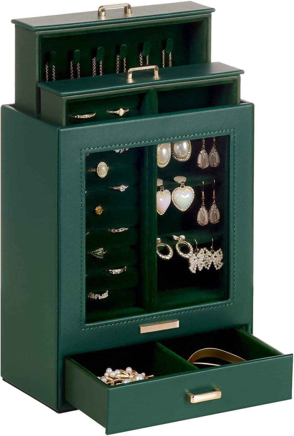 Jewelry Organizer Jewelry Box for Necklaces Rings Earrings Gift Bracelets Storage Case