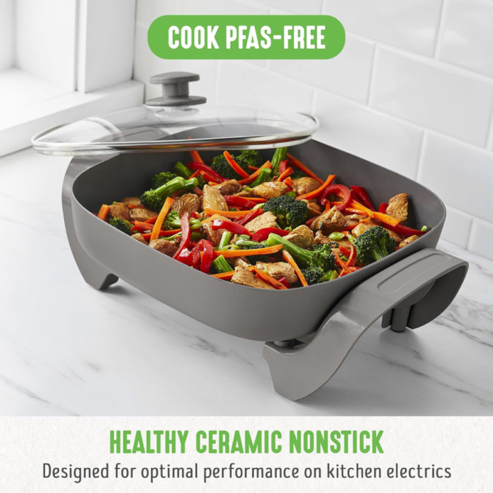 Nebula Vortex Healthy Ceramic Nonstick Electric Skillet