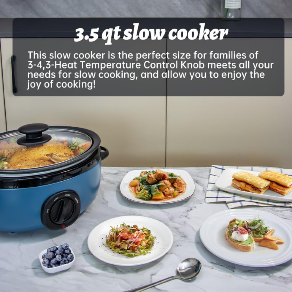 Nebula Vortex Stovetop Safe Adjustable Temperature Slow Cooker