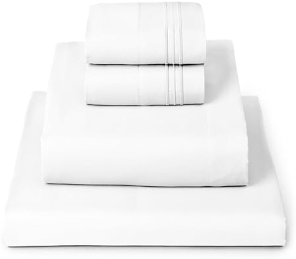 Queen Sheets Set - 4 count  Bedding - Hotel Luxury, Extra Soft, Cooling Bed Sheets