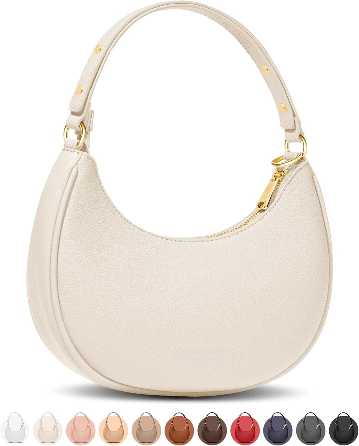 Crescent Bags For Women with RFID Protection,  with Anti-Theft Clip for Extra Safety