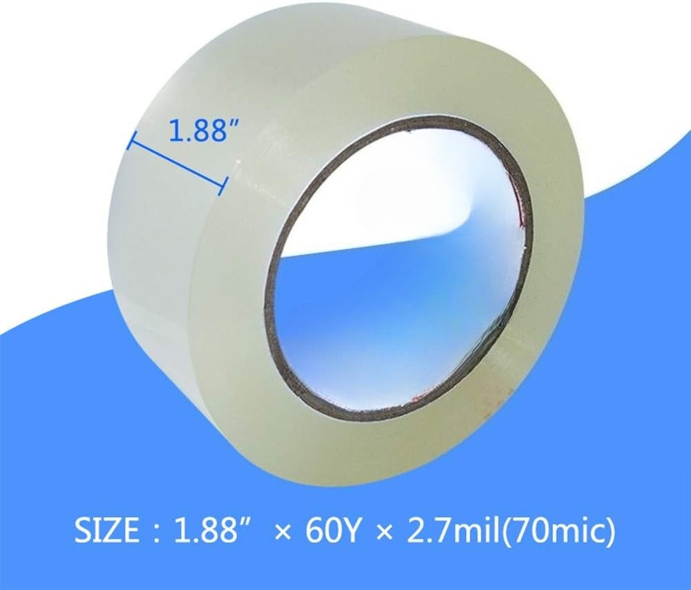 OMOMMD Heavy Duty Packing Tape 36 Rolls, Total 2160Y, Clear, 2.7 mil, 1.88 inch x 60 Yards, Ultra Strong, Refill for Packaging and Shipping