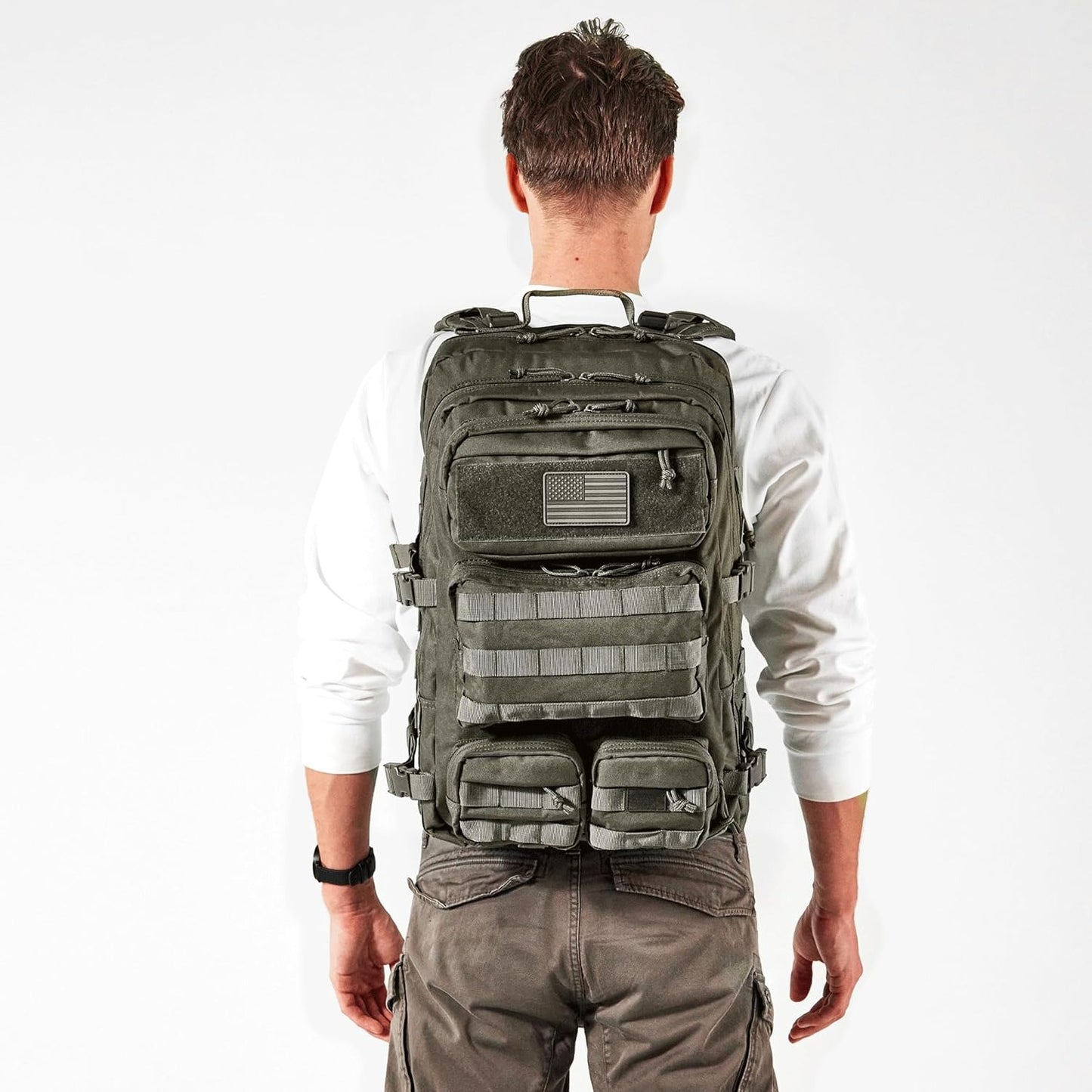 50L Backpack 2.4x Stronger Large Military Molle Rucksack, Bugout Backpack Outdoors