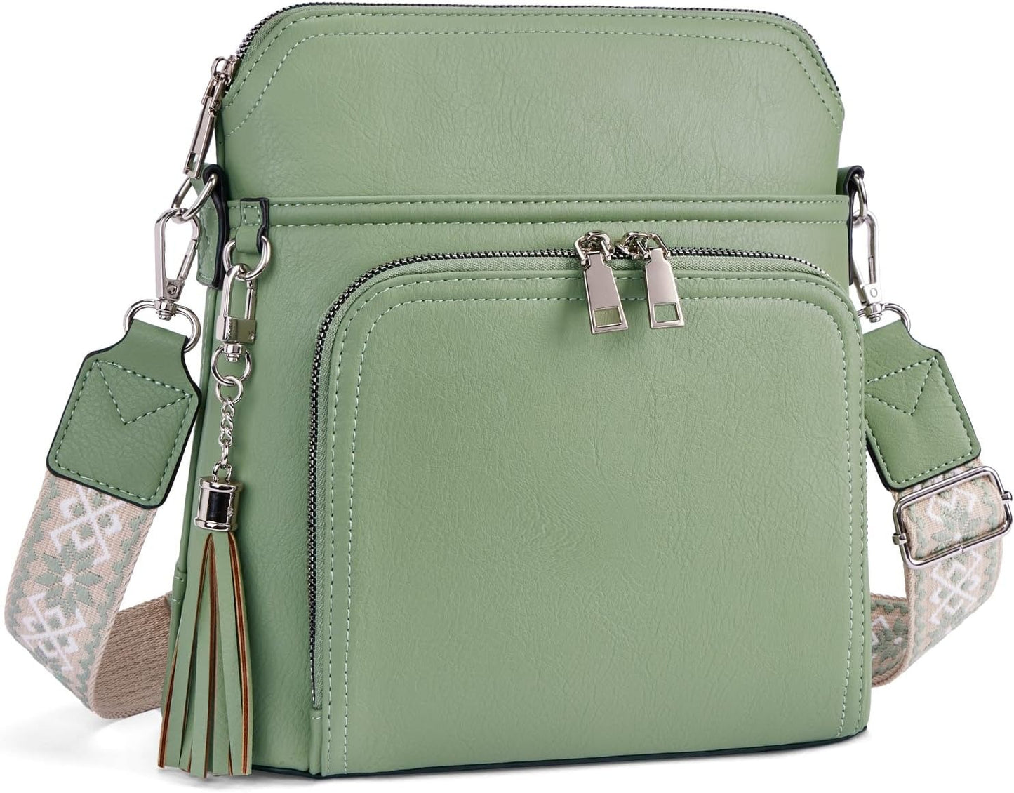 Crossbody Purse for Women Vegan Leather Medium Crossbody Wallet Bag for Travel Women Shoulder Handbags