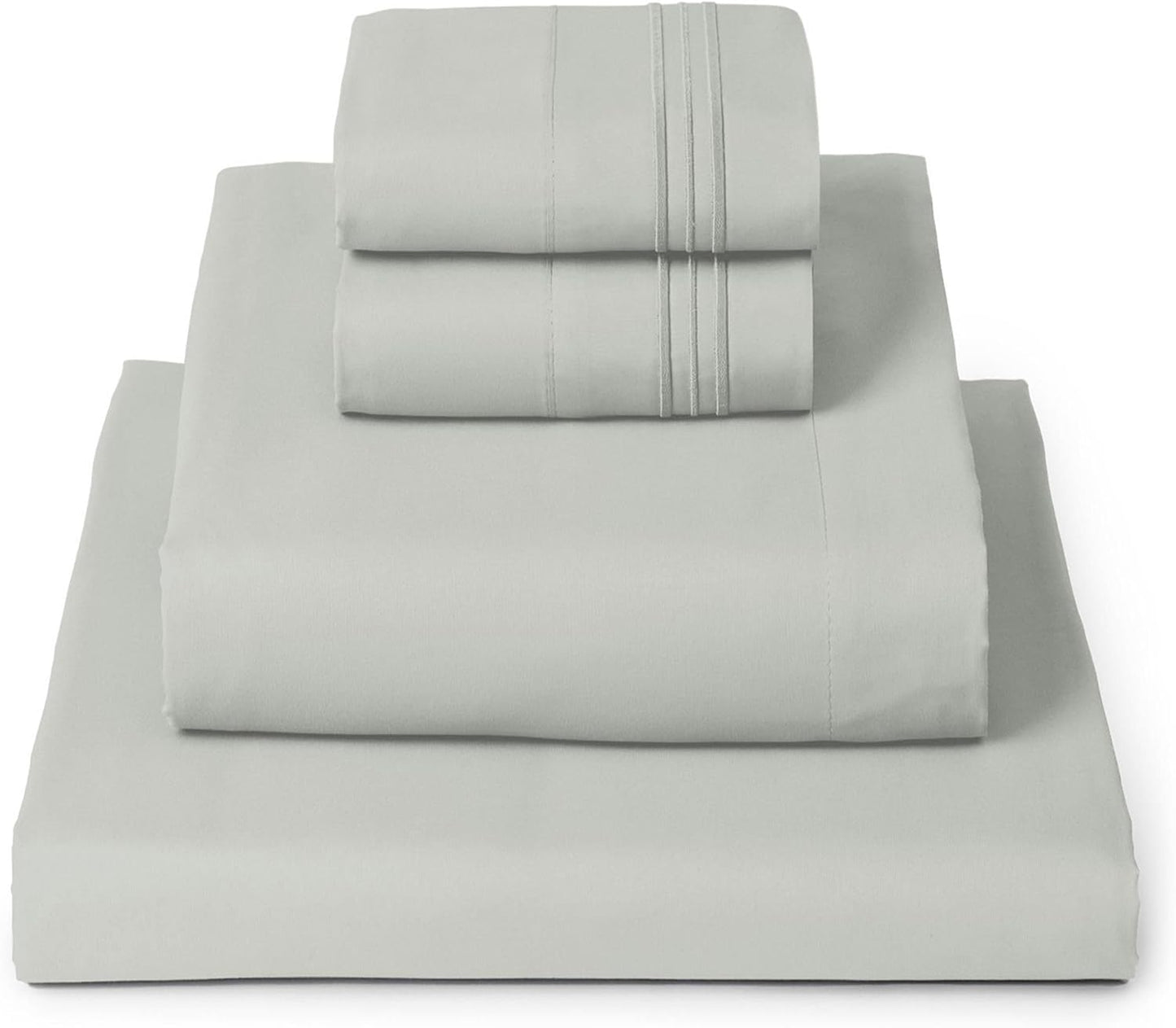 Queen Sheets Set - 4 count  Bedding - Hotel Luxury, Extra Soft, Cooling Bed Sheets