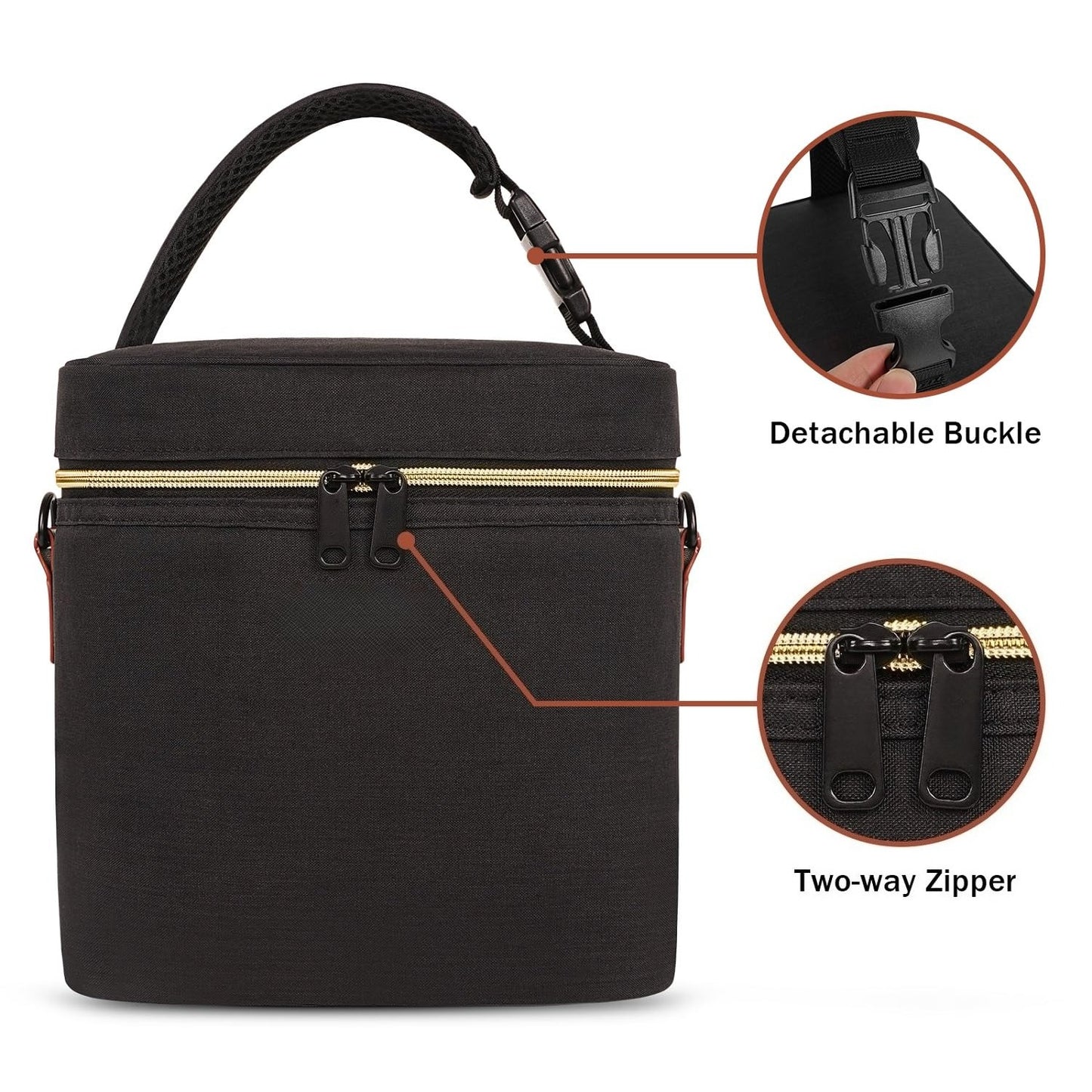 Breastmilk Cooler Bag with Ice Pack,  Bottle Bag, Breast Milk Cooler on The go with Strap