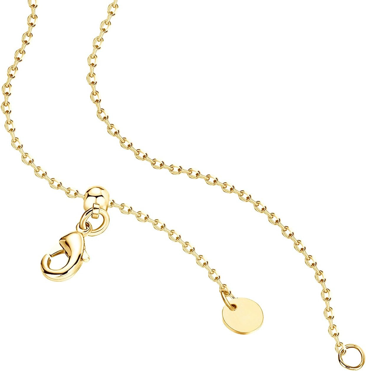 Adjustable 14K Gold Heart Choker - Personalized Letter Necklace
