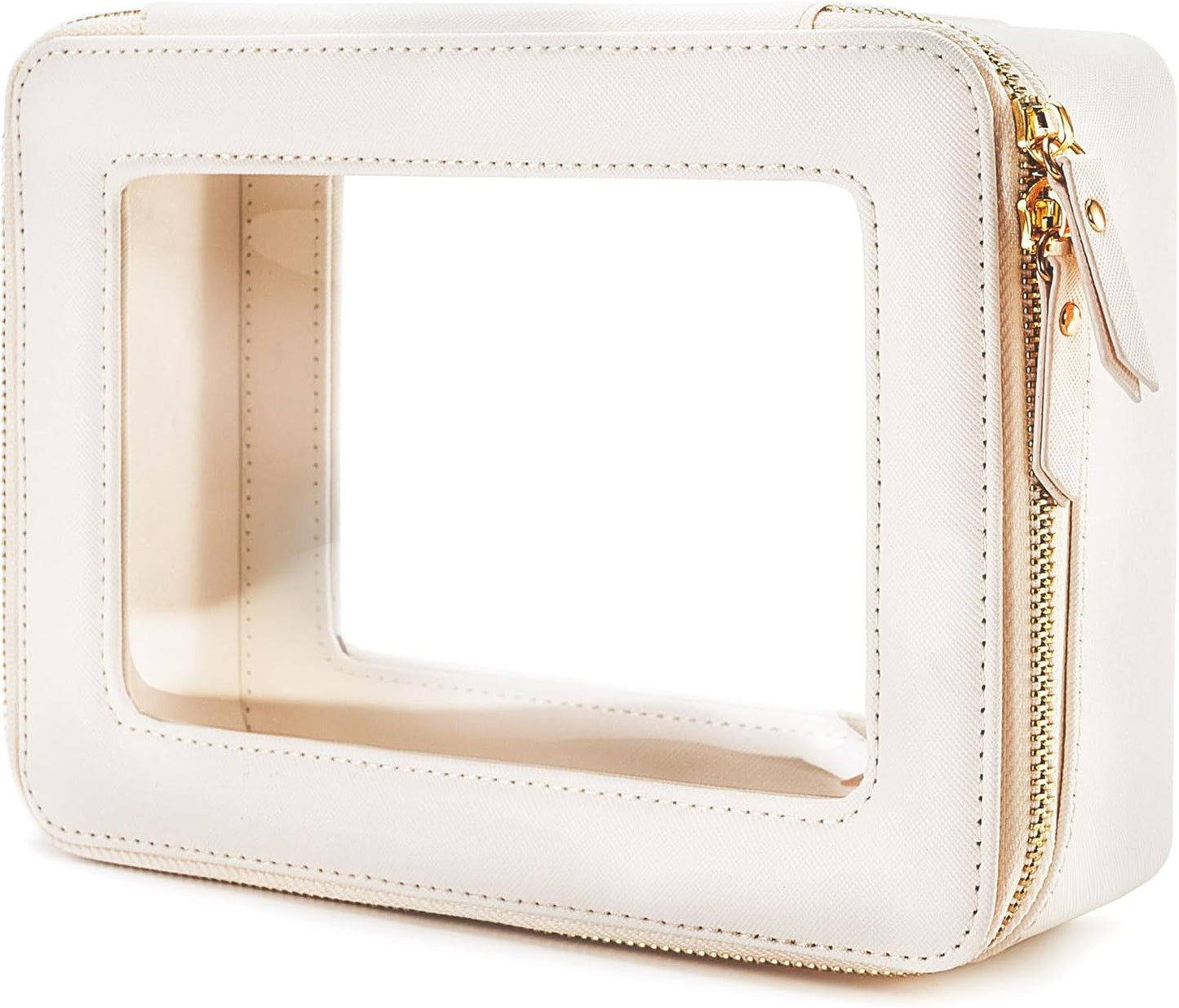 Clear Makeup Bag Organizer, Travel Toiletry Bag Cosmetic Case for Women, Portable Make Up Skincare Pouch Bag