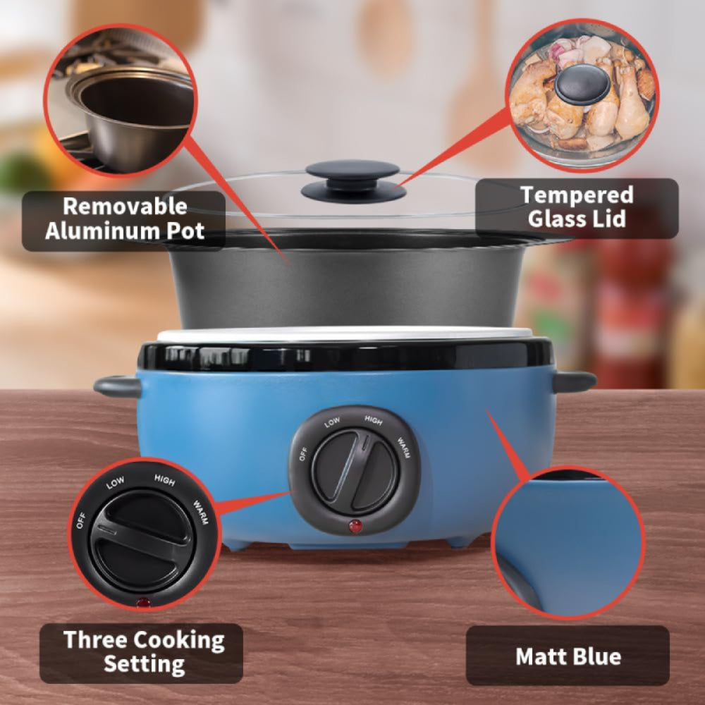 Nebula Vortex Stovetop Safe Adjustable Temperature Slow Cooker