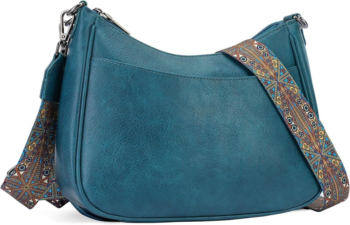 Trendy Leather Crossbody Purse with Adjustable Strap, Women's Shoulder Handbag