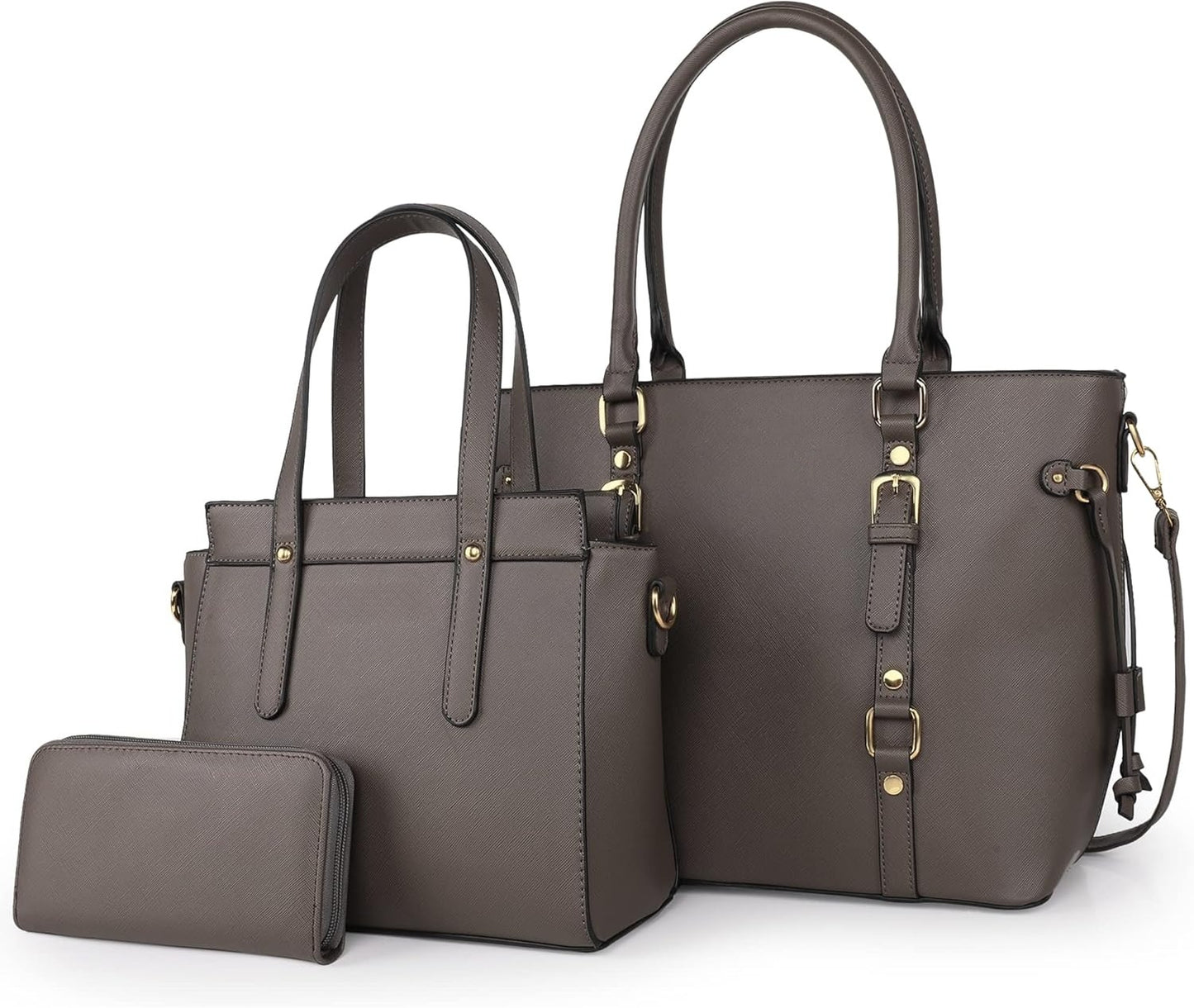West 3PCS Purses for Women Tote Bag and Wallet Set Shoulder Satchel Handbags