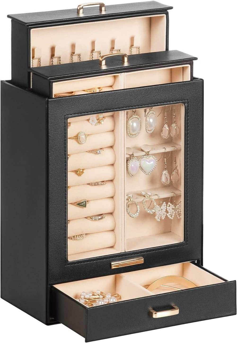 Jewelry Organizer Jewelry Box for Necklaces Rings Earrings Gift Bracelets Storage Case