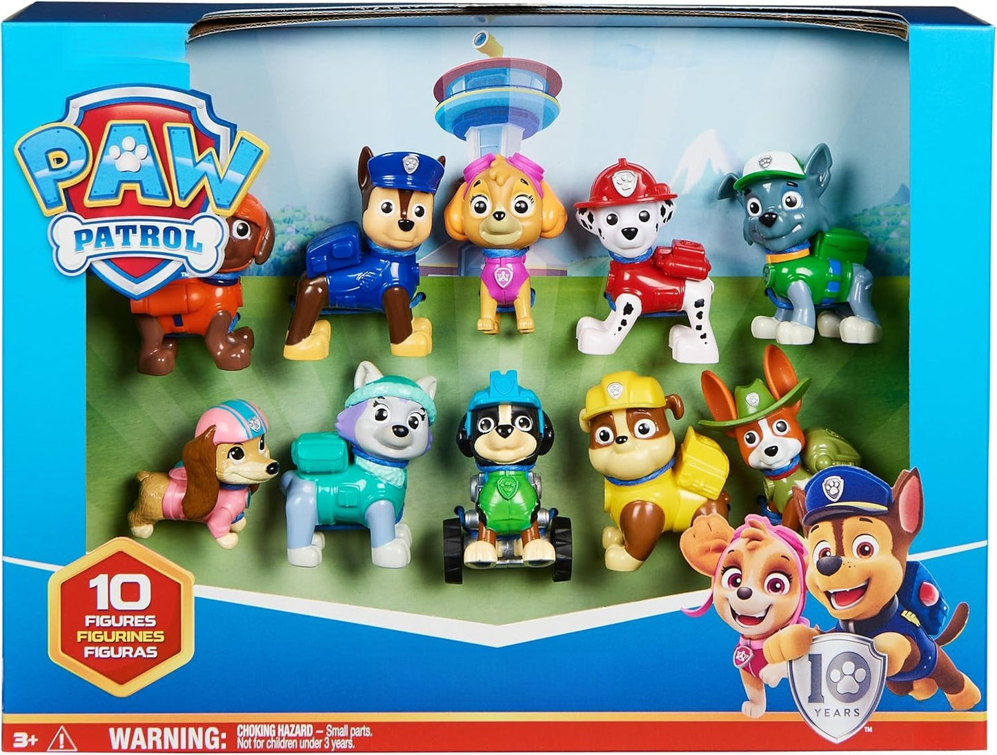 OMOMMD 10th Anniversary, All Paws On Deck Toy Figures Gift Pack with 10 Collectible Action Figures, Kids Toys for Ages 3 and up