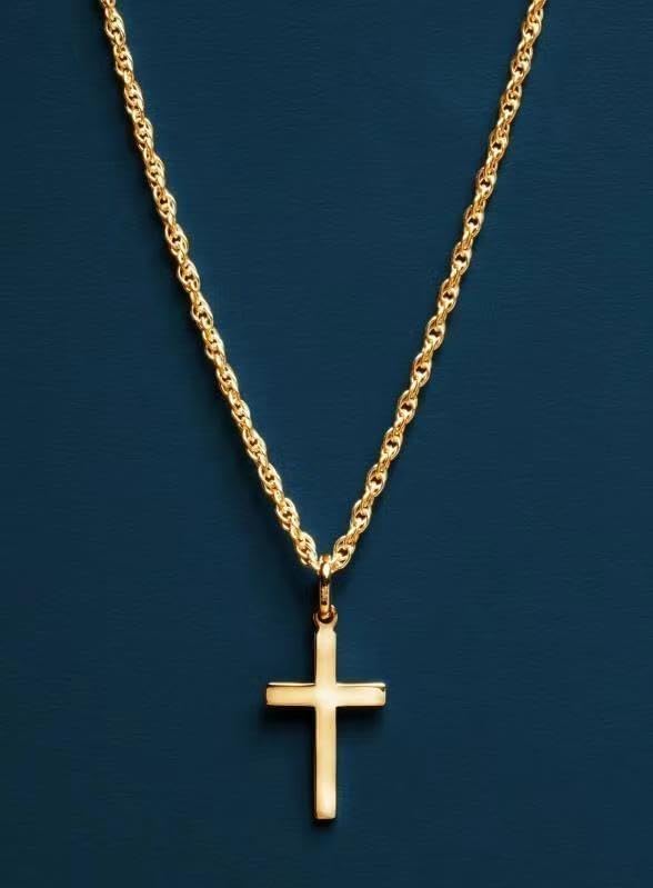 Cross Necklace for Women: 14K Gold & Silver Plated, Minimalist Dainty Religious Pendant, Daily Wear Jewelry Gift