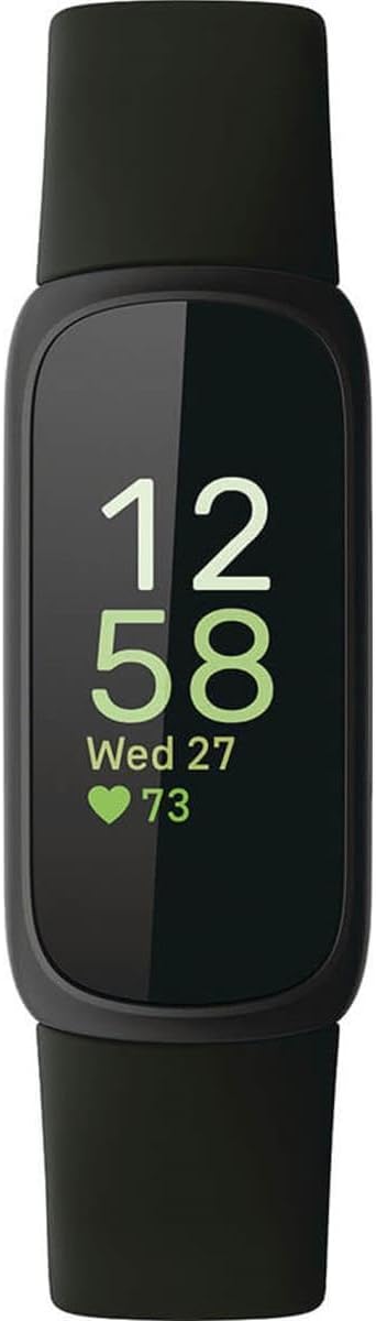 OMOMMD Inspire 3 Health &-Fitness-Tracker with Stress Management, Workout Intensity, Sleep Tracking, 24/7 Heart Rate and more, Midnight Zen/Black One Size (S & L Bands Included)