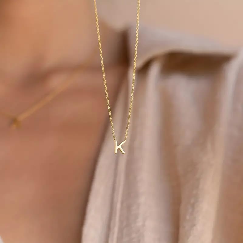 Delicate Heart Pendant Necklace, 14K Gold Plated Dainty Chain, Gift for Women