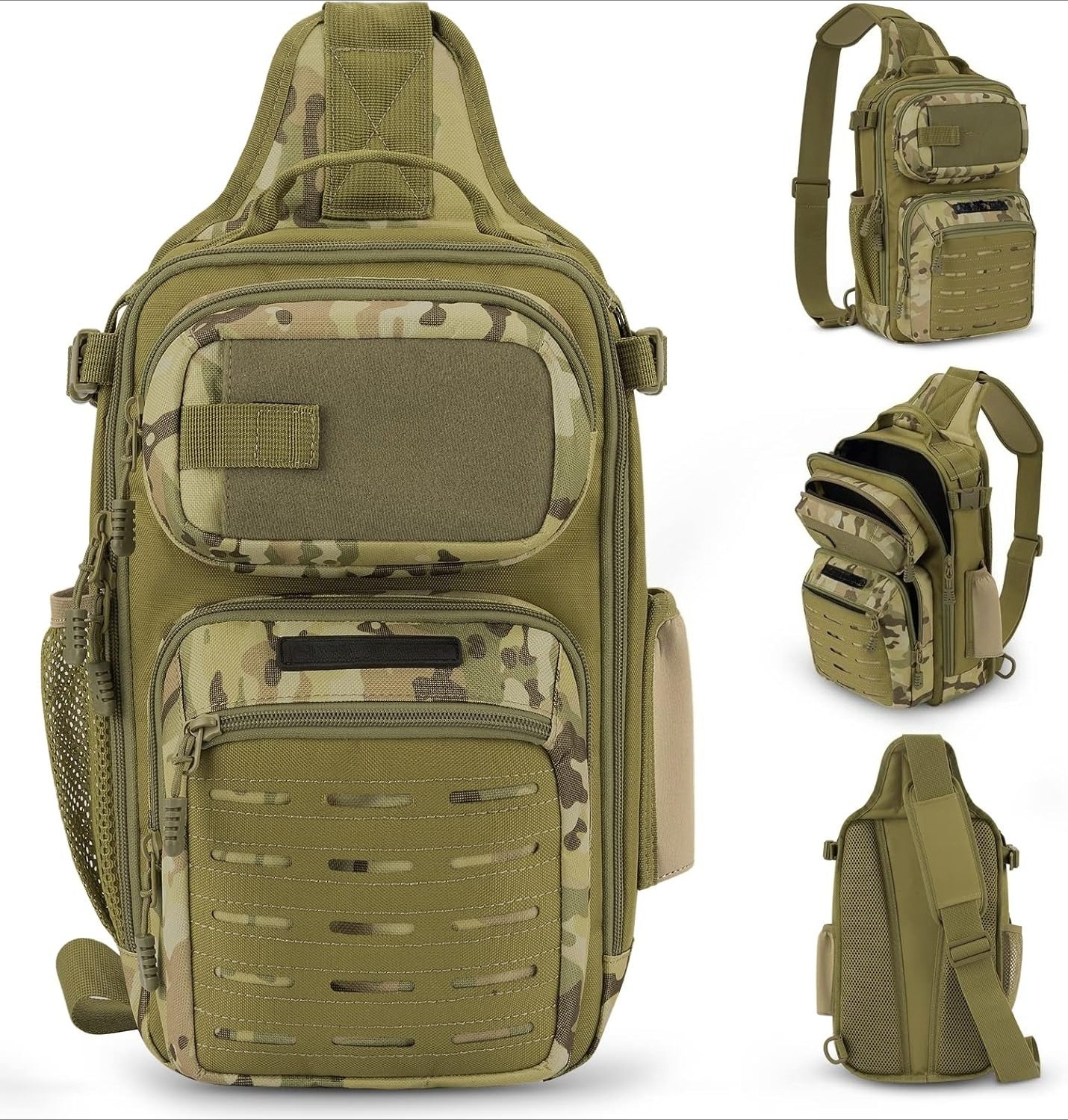 Tactical Sling Tackle Bag-Lightweight Fishing Backpack Storge Fishing Gear and Equipment,Gift for Men